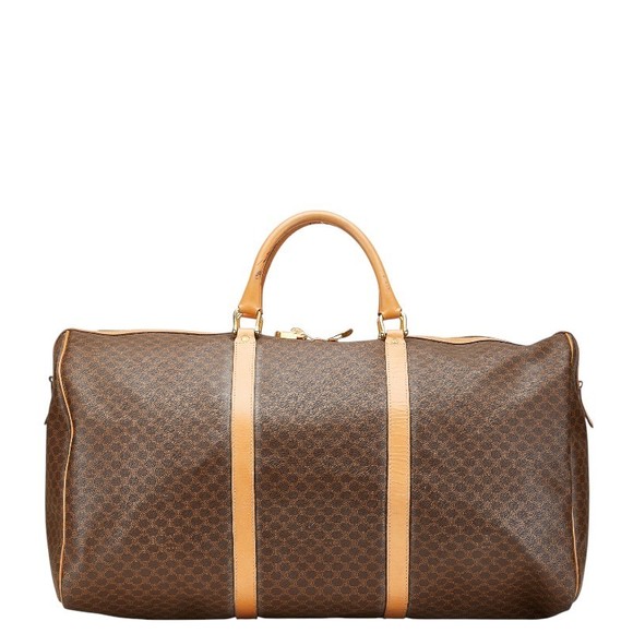 Celine handbag Macadam leather bag Boston brown - Picture 1 of 8